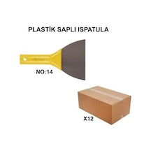 12 Adet Plastik Saplı Ispatula İle Kolay Uygulama 001 Siyah