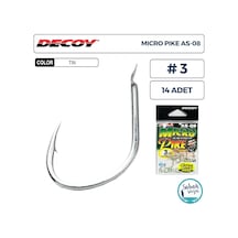 Decoy As-08 Micro Pike Super Light Jigging Asist İğne Tın 3 14 Adet