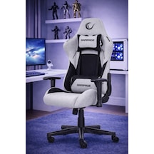 Üst Seviye Terletmez Kumaş Gri/siyah Gaming Oyuncu Koltuğu Peak Kl-r26 Gri - Siyah
