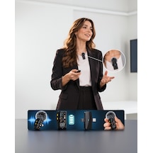 Kablosuz Yaka Mikrofonu 2.4g Dijital Ekranlı Se66mikrofon-1