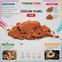 Döküm Kaynak Döküm Kumu 1 Kg Profesyonel Malzeme Metalik