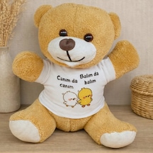 Şık Tişörtlü Peluş 25 Cm Canım Da Canım Balım Çok Renkli