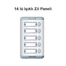 14 Lü Işıklı Zil Paneli