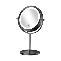 Işıklı Makyaj Aynası, 1x/10x Büyüteçli Led Makyaj Aynası, 7 İnç Ayaklı Kozmetik Ayna Pille Çalışan Akülü Taşınabilir Tıraş Aynası Banyo Yatak Odası İçin Belirtilmemiş