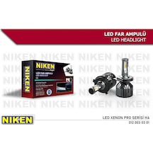 Niken H4 Led Xenon Far Ampul Yeni Nesil Pro Serisi Uzun Kısa