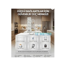 Vikomulti-let 4 Lü 1-15 Metre Arası Anahtarli Çocuk Korumali 3x2.5 % Yüz Tam Bakır Ttr Kablolu Uzatma Seyyar Markanin Özel Üretimi Orijinal Tse Fişli Bakir Kablolu 12 Metre - 894354594 12 Metre - 894354594 15 M Ve Üzeri