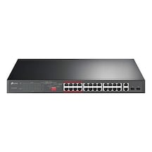 Tp-link 16 Port Tl-sl1218p 10/100/2x1000 1x Sfp Poe Rackmount Switch
