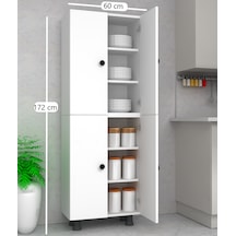 Çok Amaçlı Dolap Mutfak Kiler Banyo Dolabı 60 Cm Suntalam