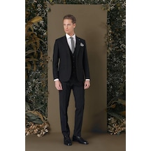 Efor Tk 887 Slim Fit Siyah Klasik Takım Elbise Siyah