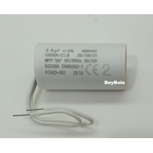 Kombi Pompa Motor 2 Mf Kondansatör , . 0 450 V Ac Kapasitör
