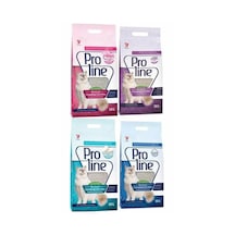 Proline İnce Topaklaşan Bentonit Kedi Kumu 4 x 10 L Set