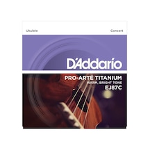 Daddario Ej87c Concert Ukulele Teli Pro-arte Titanium