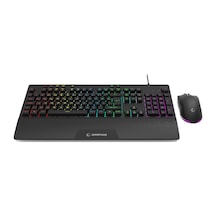 Rampage Eclipse Q Türkce Rgb Kablolu Oyuncu Klavye Mouse Seti Optik