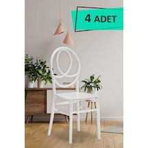 4 Adet Phoenix Beyaz Sandalye / Balkon-Bahçe-Mutfak