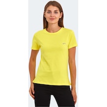 Slazenger KORNELI I Kadın Slim Fit Sarı Tişört
