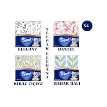 Selpak Deluxe Elegant Design Desenli Peçete 4 Paket