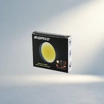 Şarjlı Sarı Led Yuvarlak Lamba 8.3 Cm Sensörlü 2700K
