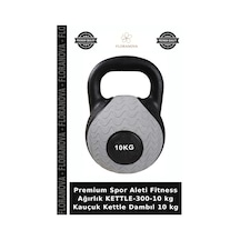 Premium Spor Aleti Fitness Ağırlık Kettle-300-10 Kg Kauçuk Kettle Dambıl 10 Kg