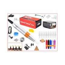 Xl-301E Hybrıd Sılver Tattoo Pen - Kalıcı Makyaj Makinası Seti -