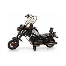 2 Adet Dekoratif Ahşap Harley Motor Orta Boy 35 Cm Figür Ahşap Motorcycle Motorbike No:1141