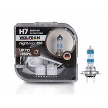 H7 Ampul Performans Ampulü +%150 Fazla Işık Ve %20 Beyaz Işık 12v
