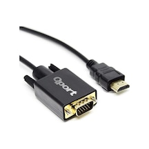 Qport Q-hvg18 Hdmı To Vga Çevirici Kablo 1.8 Mt