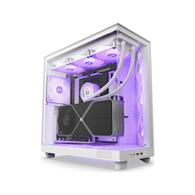 Nzxt H6 Flow CC-H61FW-R1 RGB 3 x 120 MM Atx Oyuncu Kasa Beyaz