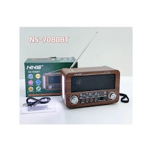Mini Retro Radyo Sd Kart Usb Girişli Mp3 Çalar Bluetooth Hoparlör Şarjlı Fenerli Speaker