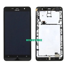 Asus Zenfone 6 A601Cg Lcd Ekran Dokunmatik Çıtalı-Siyah