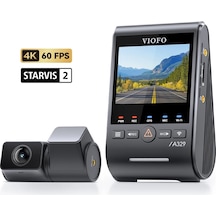 Viofo A329s 2 Kameralı Ön Ve Arka 4k 60fps+2k Wi-fi 6 Hdr Sony Starvıs 2 Sensör Gps'li Ssd Destekli Araç Kamerası