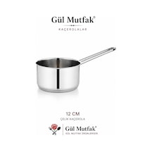 Gül Mutfak Kaçerola Sütlük Ve Sosluk Paslanmaz Çelik 12 Cm