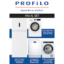 Profilo BD2076WEXN - CGA242X3TR - KM9611CTR - BM6320MA 4'lü XL Beyaz Eşya Set