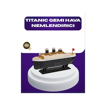 Northcity Titanic Gemi Tasarımlı Led Işıklı Hava Nemlendirici Buhar Efektli Oda Difüzörü - Estetik Dekor Ve Sağlıklı Hava