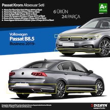 S-dizayn Vw Passat B8.5 Business Krom Aksesuar Seti 24 Parça 2019-2023 A+kalite