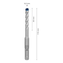 Bosch Expert Sds Plus-7x Kırıcı Delici Delme Ucu 8 X 50 X 115 Mm  - 2608900087