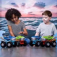 Teamsterz Sun-hti-tmz-motorize Köpek Balığı Araba M.moverz Robo Shark 24 Cm, Ses/ışık 2r Açık Bej