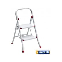 Saraylı Pratik Metal Merdiven Beyaz 2 Basamaklı Diğer