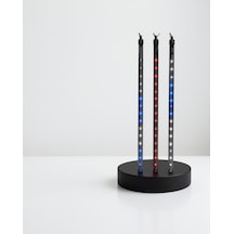 Rgb Led Dış Ve İç Mekan Süsleme Işığı 10 Çubuklu Şerit Çok Renkli 17856669