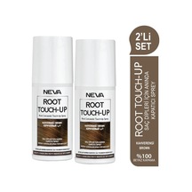 Neva Root Touch-up 2'li Set Kahve Saç Dipleri İçin Anında Kapatıcı Sprey 75ml
