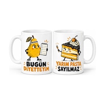 Bezos Diyet Molası 2'li Porselen Kupa Seti - Model 753 Nxrlvng