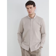 Lcw Vision Bej Slim Fit Erkek Gömlek