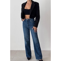 Lacarino 7714 W.leg Kadın Jean Pantolon Dark Blue