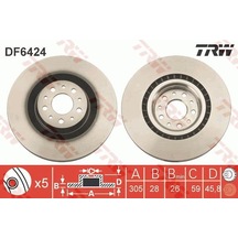 Trw Df6424 Ön Fren Disk 2 Adet Doblo 2010- Combo 2012-