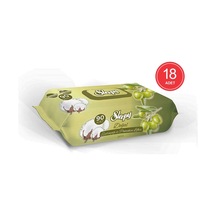 Sleepy Doğal Zeytinyağı Ve Pamuksu Lifler Islak Havlu 18 X 90'Lı