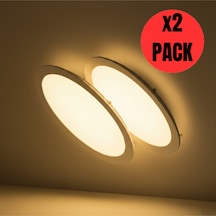 Kdl400 Slim Led Panel 2'adet Spot Gömme 6w 510 Lümen - 3000k Sarı Işık