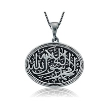 Gümüş Kelime-I Tevhid Kadın Kolye (72379796)