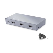Hadron Hdx1431 Hdmı Splitter Edıd 8k 60 Hz 1 Giriş 2 Çıkış Gri Kdo