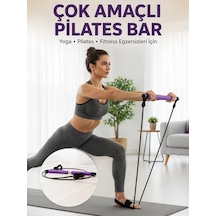 Çok Amaçlı Pilates Bar Yoga Ve Fitness İçin Profesyonel Tasarım - Lisinya Mor