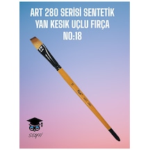 N0:18 Art 280 Serisi Sentetik Yan Kesık Uçlu Fırça
