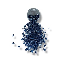 Epoksi Çalışmalarınız İçin Parlak Cam Kırıkları 4-8 Mm Lacivert 100 Gr
